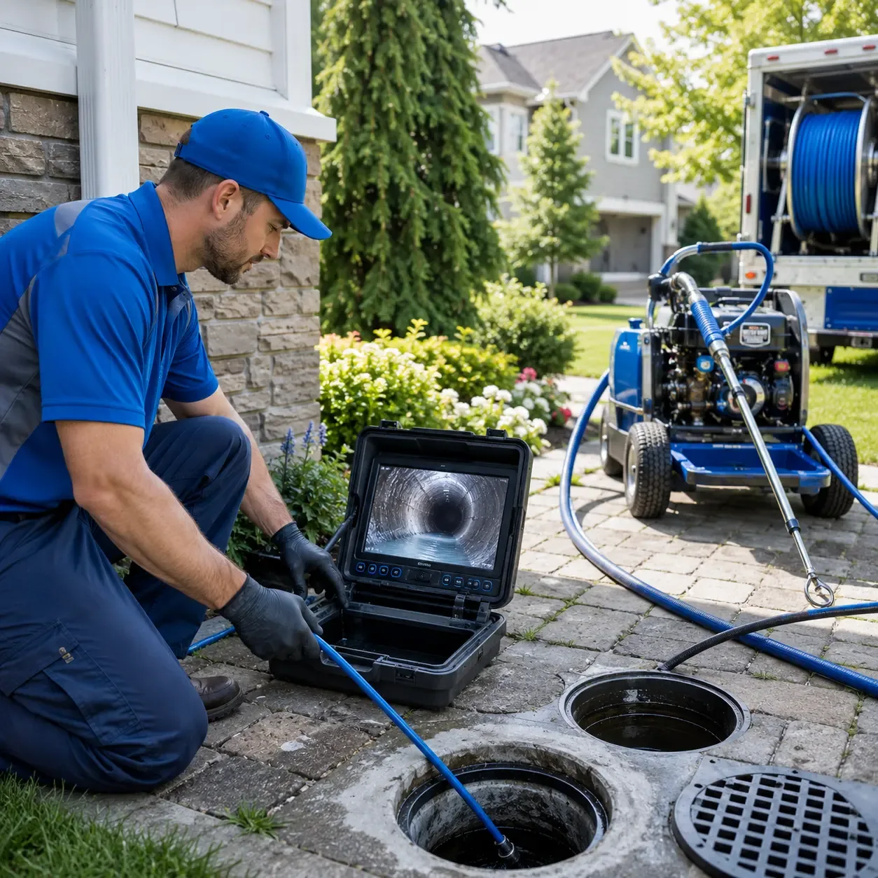 Outdoor drain cleaning professionals serving Crump, TN
